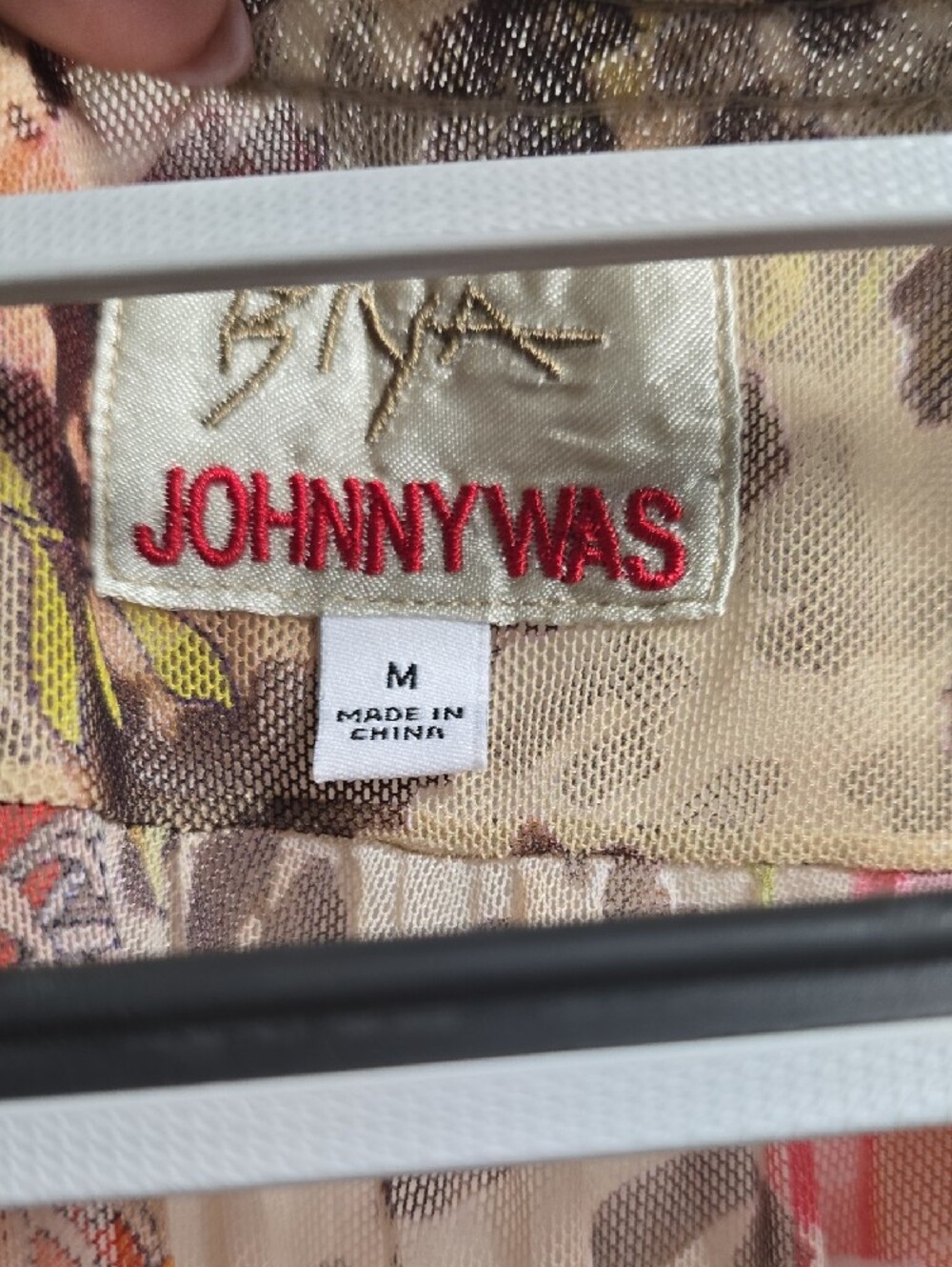 Johnny Was Floral & Leopard Print Sleeveless Maxi Dress - Beige, Pink, Green - Picture 2 of 6